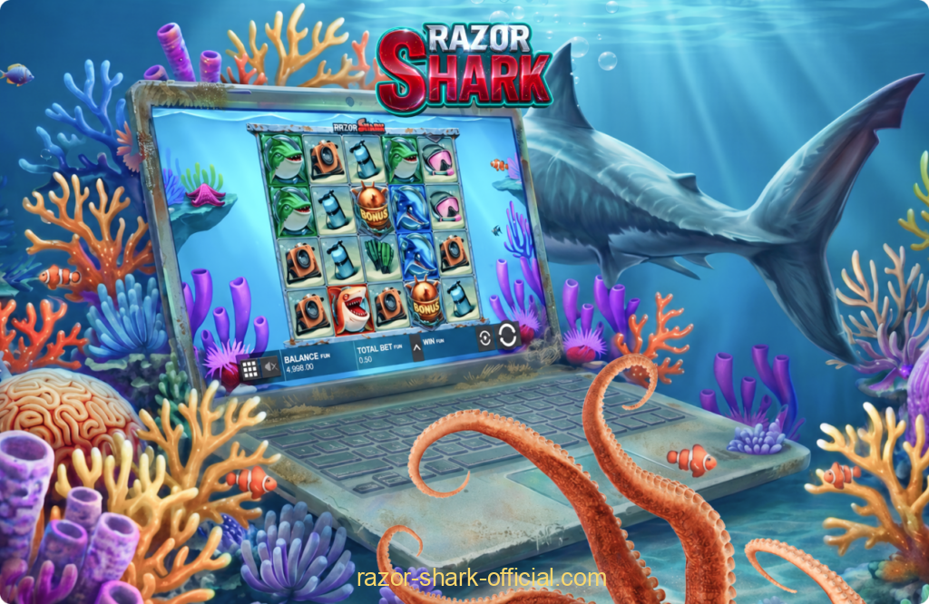 La slot Razor Shark presenta una alta volatilidad